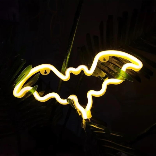 1-pcs Bat Neon Lamp Halloween Decoration Festival Atmosphere Neon Light For Bedroom Party Wall Home Hanging Decor Adult Kid Gift