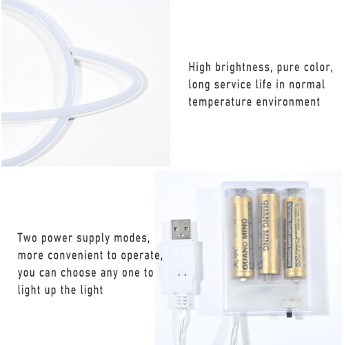 Planet Neon Sign, Night Light Wall Decor for Kids Room Christmas Birthday Wedding Party Decorations, USB/Battery Operated