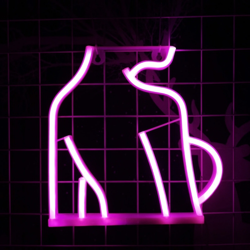 1-pcs Sexy Lady Body Neon Sign, USB/Battery Powered Pink LED Wall Decor for Bedroom, Man Cave, Bar, Party