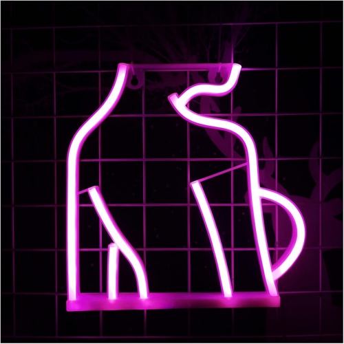 1-pcs Sexy Lady Body Neon Sign, USB/Battery Powered Pink LED Wall Decor for Bedroom, Man Cave, Bar, Party