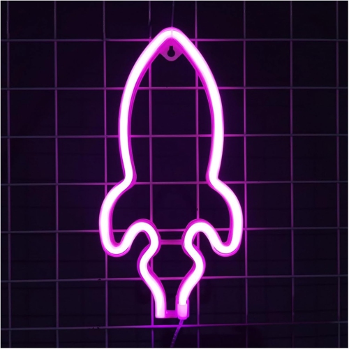 Planet Neon Sign, Night Light Wall Decor for Kids Room Christmas Birthday Wedding Party Decorations, USB/Battery Operated