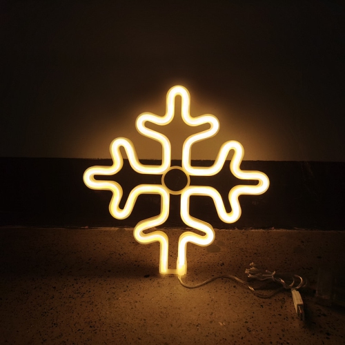 OLLNY DECOR  1-PCs Christmas Neon Sign, Battery/USB Powered Led Neon Lights, Xmas Wall Décor for Bedroom, Kids' Room, Home Decoration, Christmas