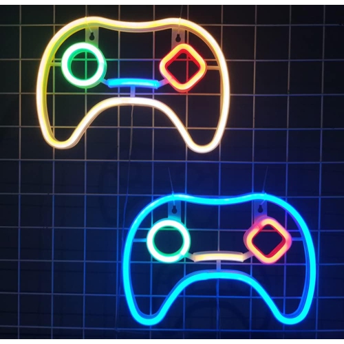 1 pcs Neon Sign, Game Neon Sign LED Neon Light Night Lamp USB Battery Powered Led Neon Light Sign Bedroom Wall Decor