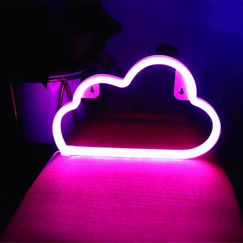 Cloud Neon Light – USB & Battery Powered Wall Decor for Kids & Teens – Ideal for Bedroom, Birthday, and Parties