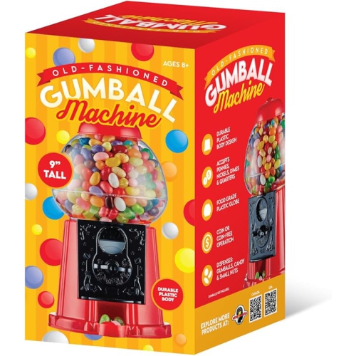 Tradeopia 9'' Gumball Machine – Classic Fun for Kids & Adults | Perfect Gift for Any Occasion