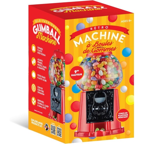 Tradeopia 9'' Gumball Machine – Classic Fun for Kids & Adults | Perfect Gift for Any Occasion