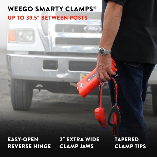 Weego N70 12V Deluxe Portable Jump Starter with 2500 Peak Amps / 700 Cranking Amps