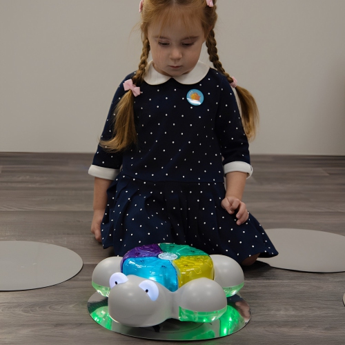 TTS Educational Mirror Spots 10-Pcs for Light Up Glow and Go Robot Educational Accessories for Children for Toddlers, Boys and Girls, Preschool and