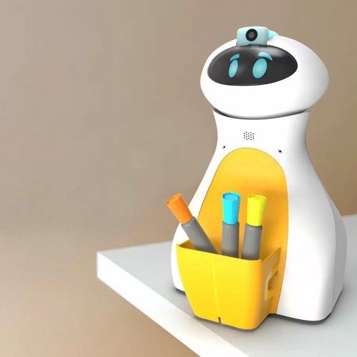 TTS Oti-Bot Coding Robot with 1 Basket Tummy Bundle, Learning Robot Programming Robotics, STEAM Robotics Programmable Rechargeable APP Control Robot