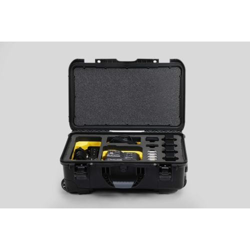 Foama Black Carry-On Case with Yellow Foam Insert for Sony FX6