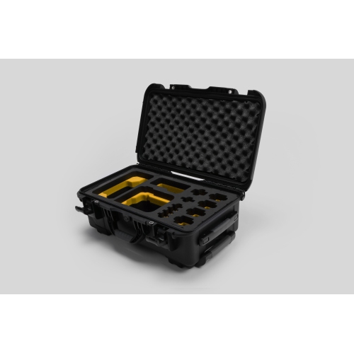 Foama Black Carry-On Case with Yellow Foam Insert for Sony FX6