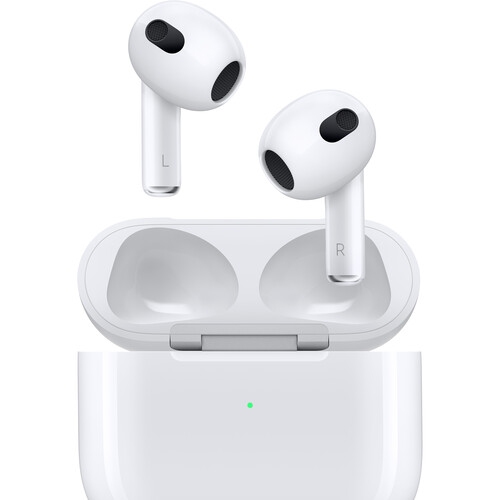 Open Box - Apple MME73LL/A AirPods In-Ear True Wireless Earbuds with MagSafe Charging Case - White