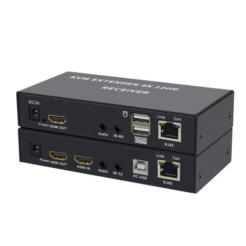 Prolongateur KVM HDMI USB 50&nbsp;m via un seul câble Ethernet Cat5e/6 pour CCTV PC Portable à usage professionnel à domicile