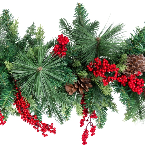 Cypress and Cedar Artificial Christmas Garland - 10' x 15" - Unlit