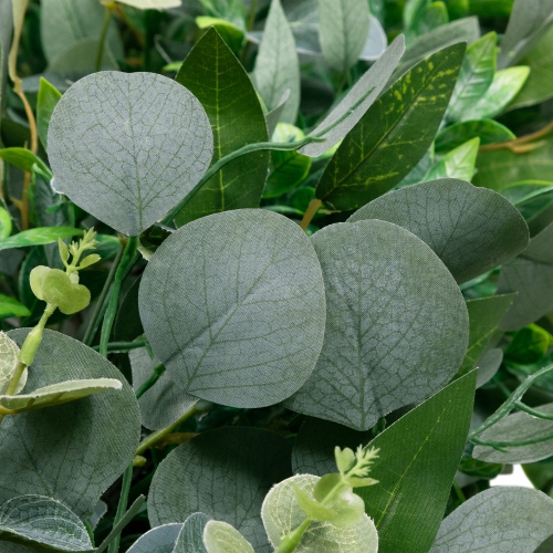 Silver Dollar and Seeded Eucalyptus Artificial Christmas Garland - 10' x 15" - Unlit