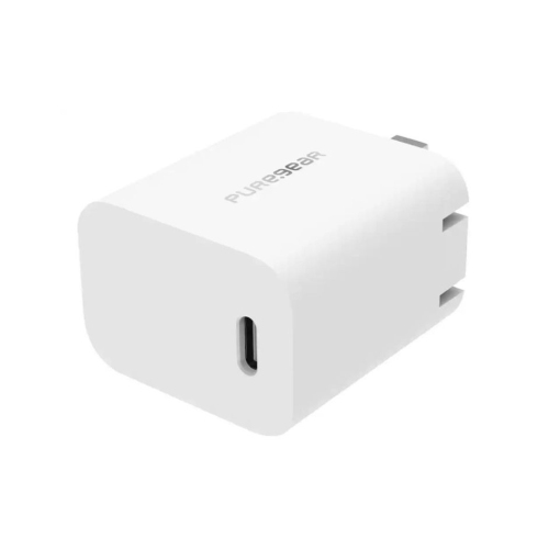 Chargeur mural 20 W USB-C Light Speed de Pure Gear | Couleur : Blanc