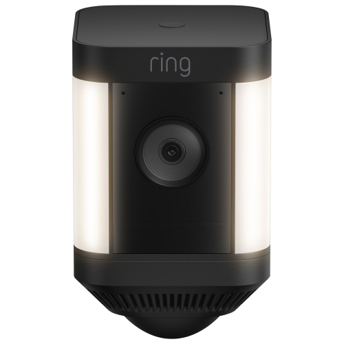 Spotlight Cam Plus de Ring, batterie | Communication bidirectionnelle, vision nocturne en couleur - Noir