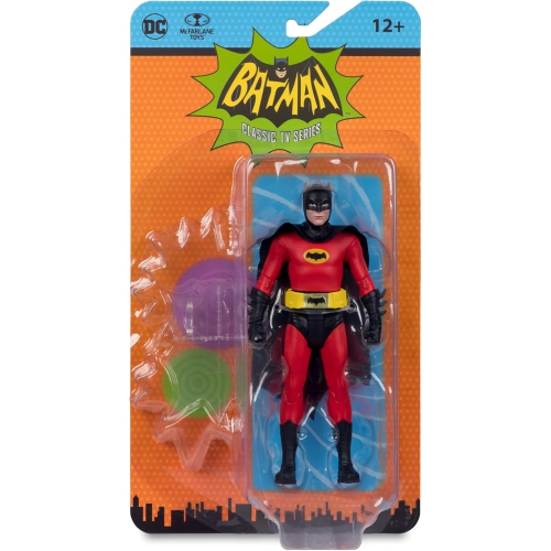 DC  Retro Batman 1966 6 Inch Action Figure Wave 11 - Batman Suit In Red