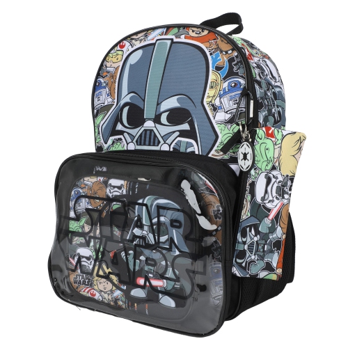Star Wars Darth Vader Chibi Characters 5 Piece Kids 16" Backpack Set