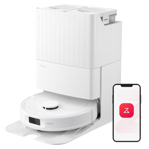 Roborock Qrevo S Robot Vacuum and Mop, Self-Drying, Auto Mop Washing, Self-Emptying & Refilling, 10mm Mop Lifting, Spinning Mops, Smart Obstacle