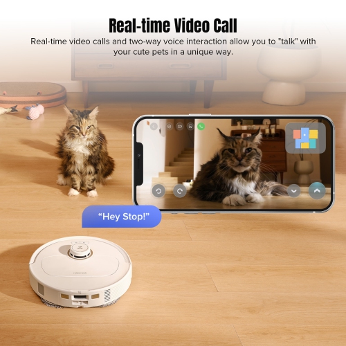 Aspirateur robo-vadrouille Qrevo MaxV de Roborock, conception FlexiArm, re-lavage à eau chaude, séchage et levage automatiques, assistant vocal