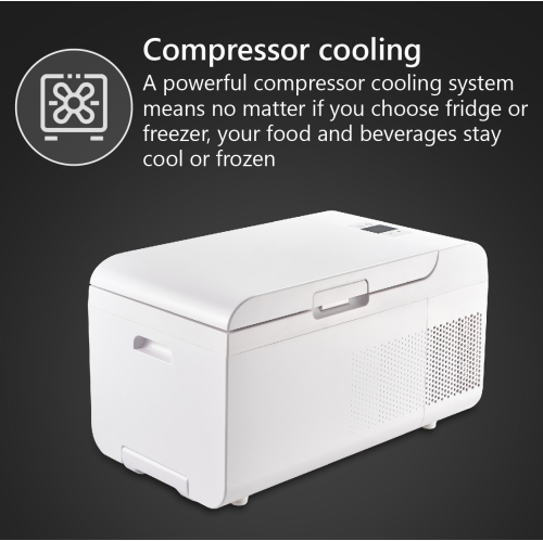 Réfrigérateur à roulettes et congélateur Equator Roulettes portatives Poignée rétractable 0,7 pi3 12/110 V