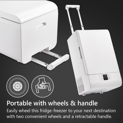 Réfrigérateur à roulettes et congélateur Equator Roulettes portatives Poignée rétractable 0,7 pi3 12/110 V