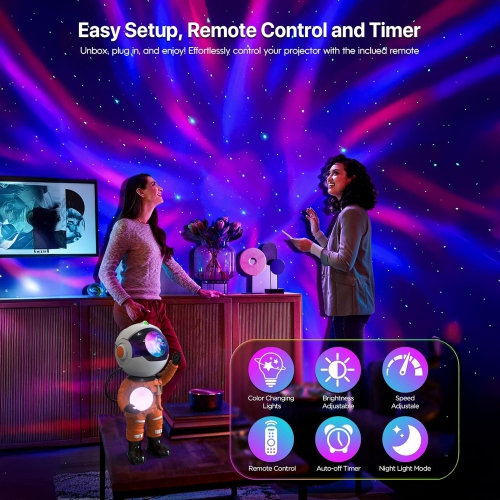 SUMKEA Astronaut Galaxy Projector , Nebulae Light , Orange