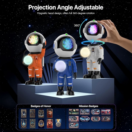 SUMKEA Astronaut Galaxy Projector , Nebulae Light , Orange