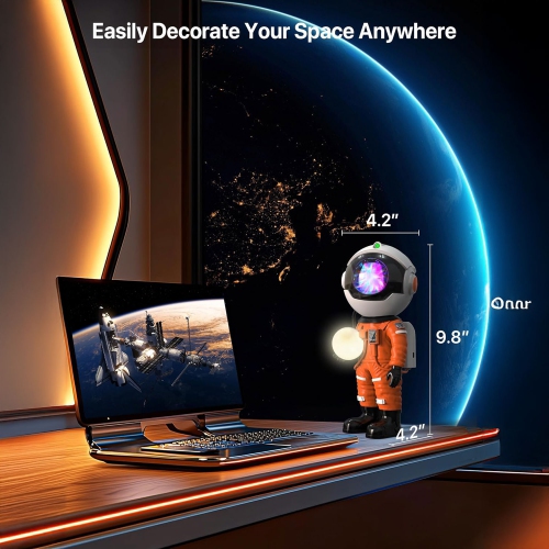 SUMKEA Astronaut Galaxy Projector , Nebulae Light , Orange