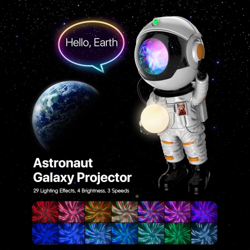 SUMKEA Astronaut Galaxy Projector , Nebulae Light , White