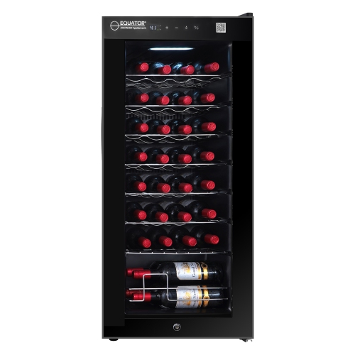 Equator 32 Bottles Wine Refrigerator Freestanding 1 Zone Touch Control 110V