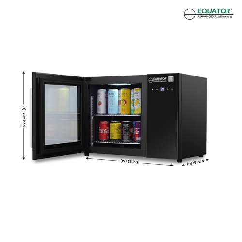 Equator 25in COUNTERTOP Beverage Refrigerator 40 Cans Touch Control 110V