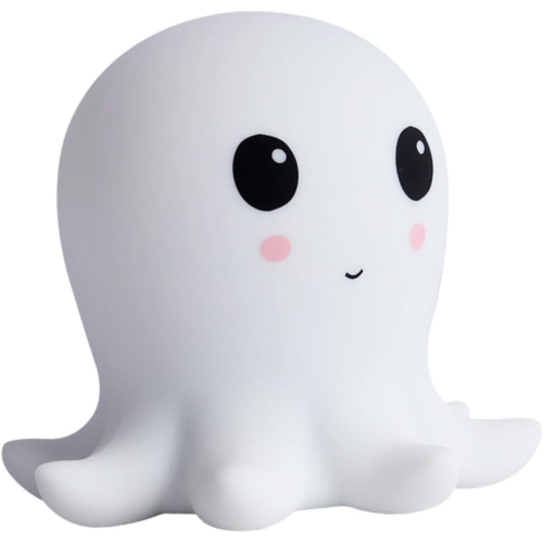 1-pcs Octopus Silicone Lamp Nightlight Decor Night Light Creative Octopus Shaped Light Lovely Octopus Shaped Night Lamp Small USB Night Lamp White