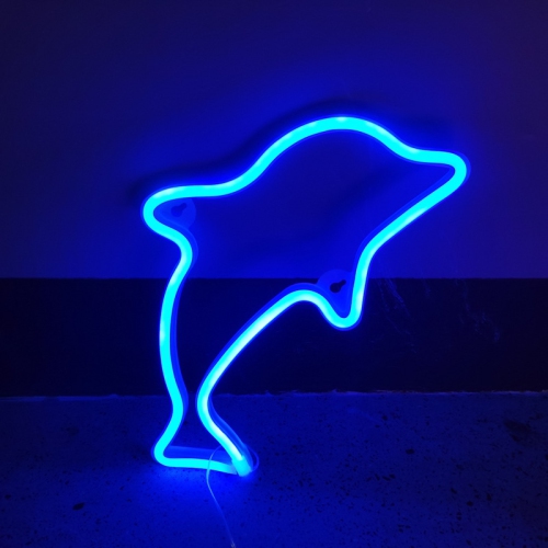 OLLNY DECOR  1-PCs Whale Neon Sign, Led Neon Wall Decoration, for Wall Decor Bedroom Game Boy’S Room Great Gift for Kid, USB/battery Powered Night