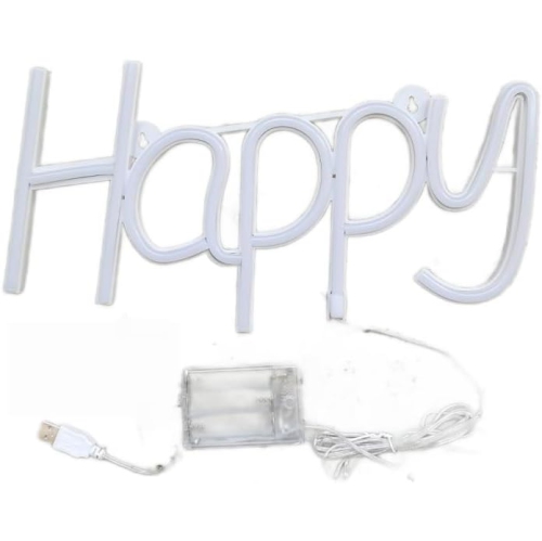 Affiche néon 1 pièces, panneau néon LED lampe de nuit lumière au néon USB Lampe de nuit à DEL alimentée par piles, décoration murale de chambre à