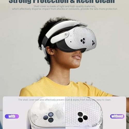 Prime made VR Head Strap Compatible for Quest 3S,Strap Accessories with Head Cushion, Upgarde Elite Strap Comfortable Protective Reduce Pressure –