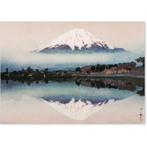 Hiroshi Yoshida «&nbsp;Monte du lac Yamanaka Fuji&nbsp;» Affiche japonaise 16,53&nbsp;poch×11,69&nbsp;po/42㎝×29.7㎝(A3)＜Papier d'art