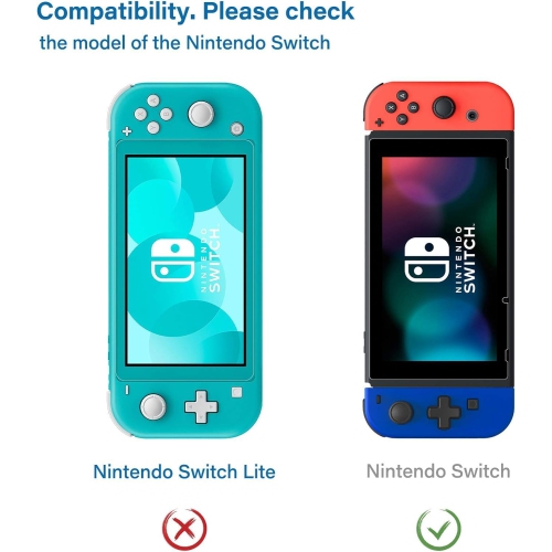 Paquet de 3 protecteurs d'écran pour Nintendo Switch, étuis antirayures, sans bulles