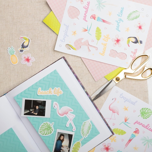 Sticker Paper, Matte White, Removable, 8.5" x 11" Inches, Full Sheet, for Laser/Inkjet Printers, 10 Sheets,