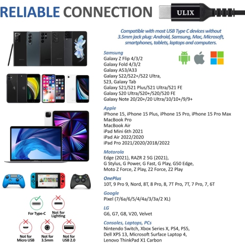 Rider USB C Headphones, 5 Years Warranty, Magnetic USB-C Earbuds for iPhone 15 Pro Max Plus Galaxy S23 Ultra S22