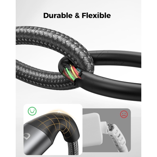 240W USB C to USB C Cable, Fast Charging C Cord Compatible for iPhone 15, MacBook Pro/Air,