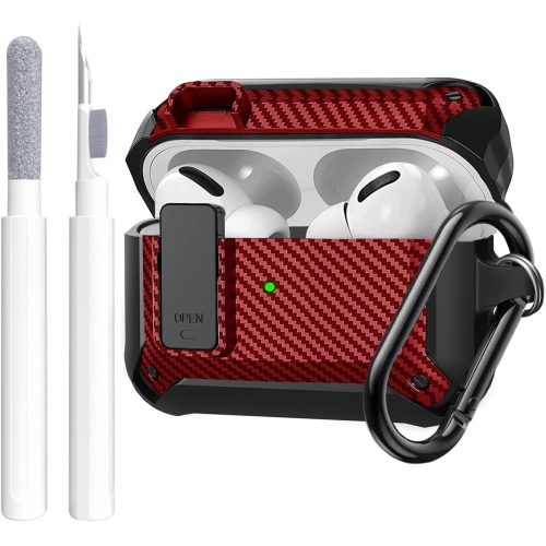 OTOPO  Airpods Pro 2 Case Cover Men Lock With Kit, Protective Cover With Pen Compatible With Airpod