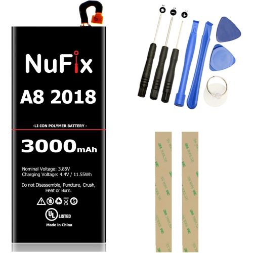 NUFIX  Y Replacement for Samsung A8 2018 3000Mah Compatible Replacement Y Eb-Ba530Abe Eb-Ba530Aba Sm-A530F
