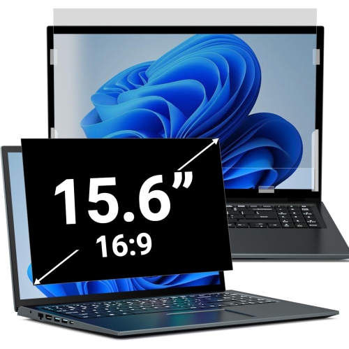 Laptop Privacy Screen 15.6 Inch for Lenovo HP Dell ASUS Acer Msi Samsung - Removable 16:9 Aspect Privacy Protector