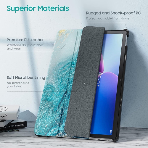 for Lenovo Tab M10 Plus Case, Ultra Slim Stand Hard Back Shell Cover Case for Lenovo Tab M10 Plus 3rd Gen 10.6