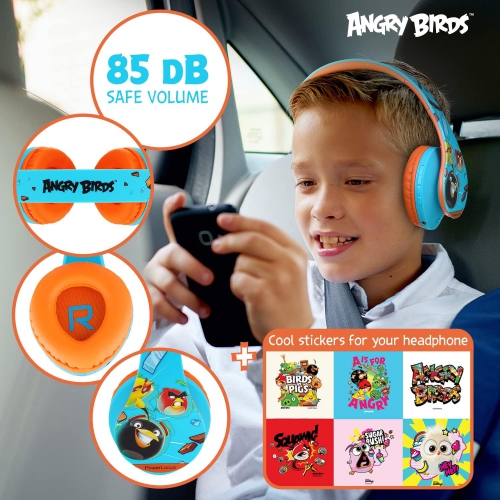 Kids Headphones Angry Birds Edition, Kids Headphones, 85dB Volume Limited, Foldable Bluetooth