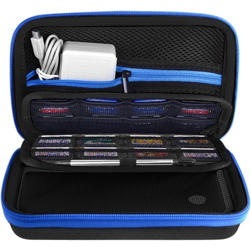Étui de transport pour New 3DS XL, noir et bleu