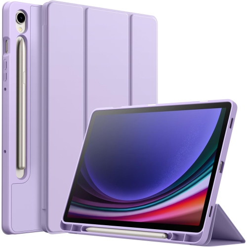 JETECH  Case for Samsung Galaxy Tab S9 11 Inch With S Pen Holder, Soft Tpu Tri-Fold Stand Protective Tablet Cover