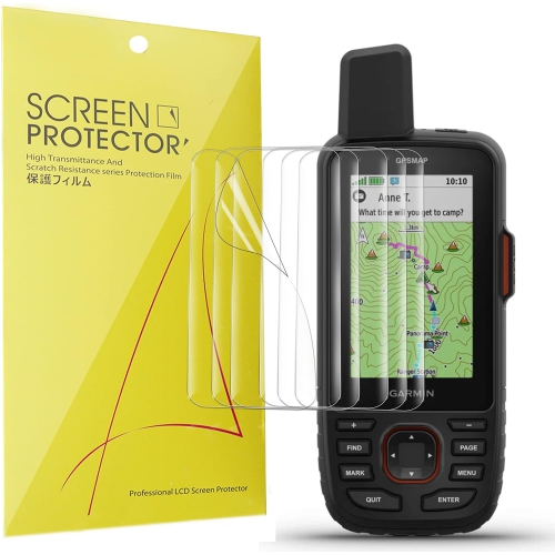 Compatible avec le protecteur d'écran GPSMAP 67i de Garmin, le film transparent en TPUR à couverture complète compatible